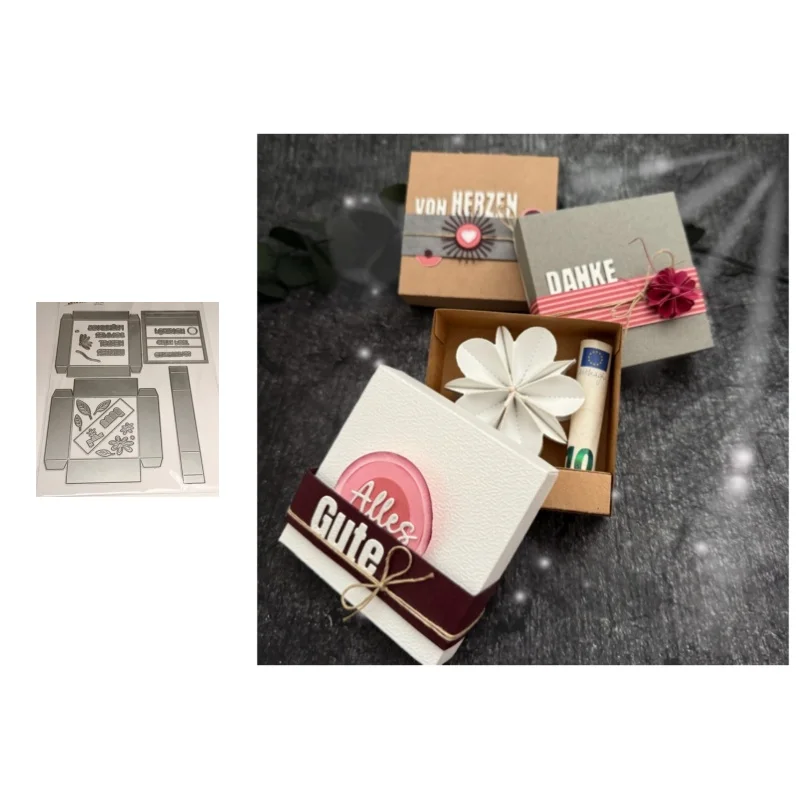 Neue Ankunft Presell Box Stanzformen für DIY Scrapbooking/Fotoalbum Dekorative Prägung DIY Papierkarten