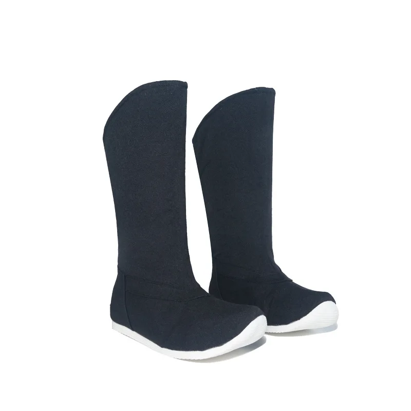 anime mod oz u shi LAN Wang en Wei W U lijn cosplay schoenen zwarte laarzen mannen Chinese traditionele Hanfu retro prop oude laarzen