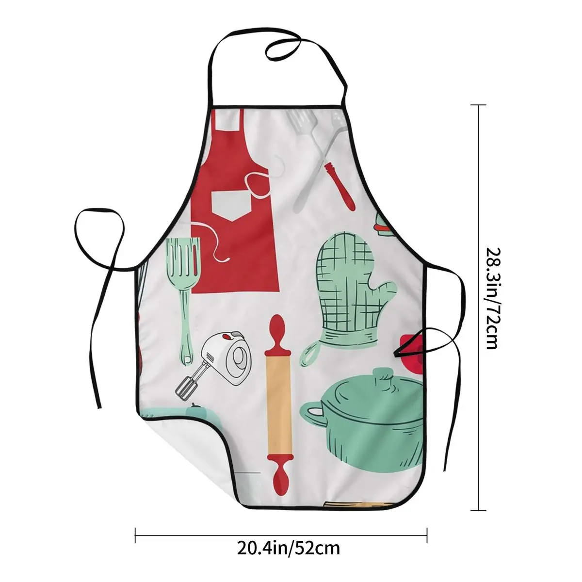 Turquoise  Baker Kitchen Utensils Apron Chef Cooking Cuisine Tablier Waterproof Bib Kitchen Cleaning Pinafore Women Men