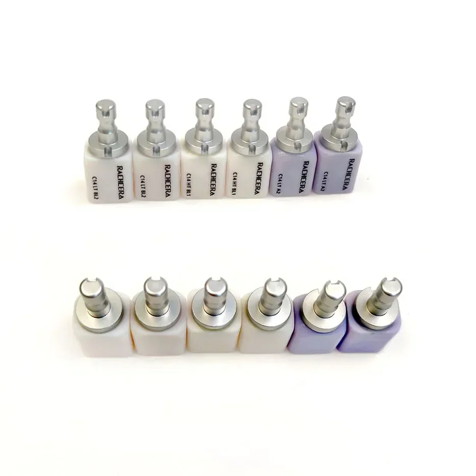 5pcs/Box Dental Glass Ceramic Blocks Lithium Disilicate C14 LT/HT CAD/CAM Dentistry Chairside Material Lab Tool Multi Color