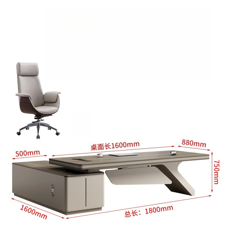 

Письменный стол Boss, простой современный стул, комбинация стола и стула для руководителя