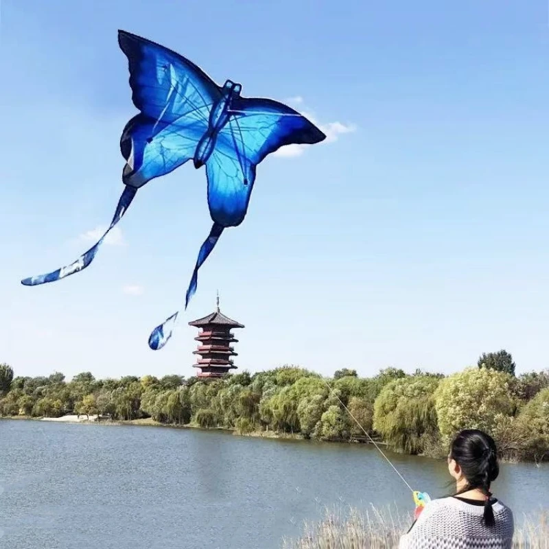 Nouveau cerf-volant papillon, jouet volant, tissu en nylon ripstop, jeux de plein air pour enfants, gell blaster, domination des dragons, cerf-volant pour adultes, cerf-volant de poisson amusant