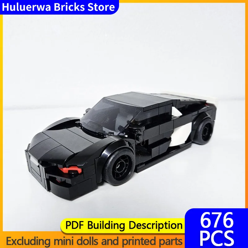 

Модель скоростного гоночного автомобиля MOC, строительные кирпичи R8, верхний уровень, спортивный автомобиль, модульная технология, детские праздничные подарки, сборка игрушек, костюм