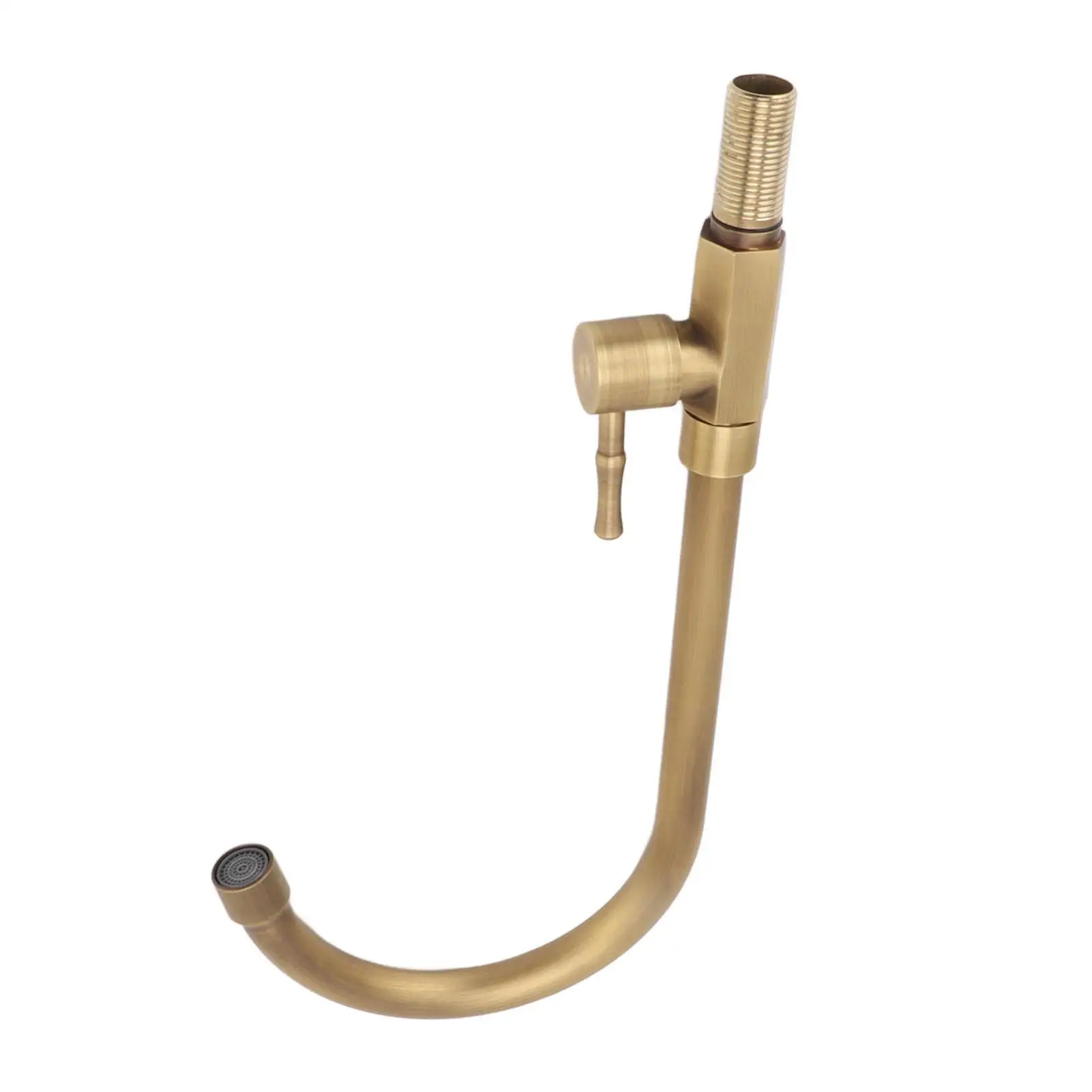 Antique Brass Single Handle Bathroom Sink Faucet Mixer Tap - Leak-Proof Design for commercial Use