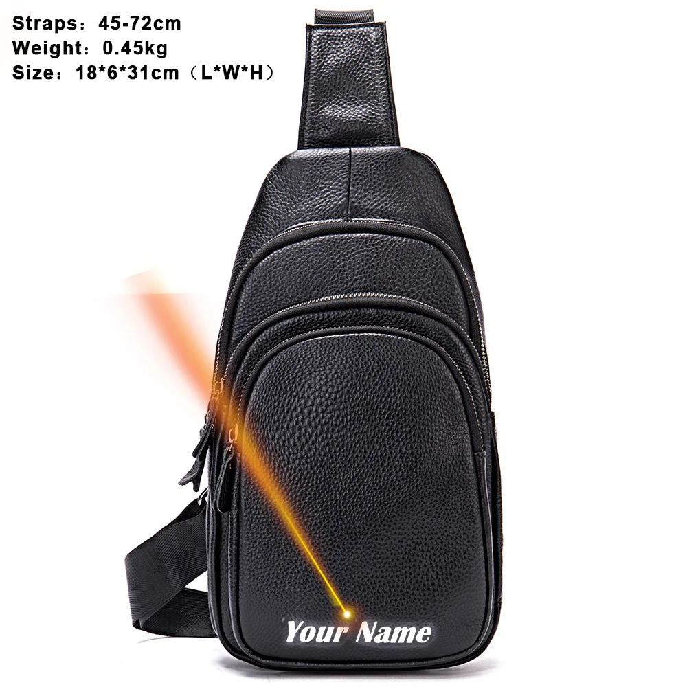 

Chest Sling Bag Men Men's Shoulder Bag Black Crossbody Bags for Men Sling Messseger Bag Designer Travel Daily Pack 20202