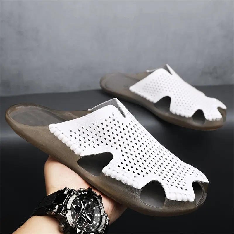 Men's Genuine Leather Covered Toe Slip-On Mules Casual Easy Wear 2026 New Style