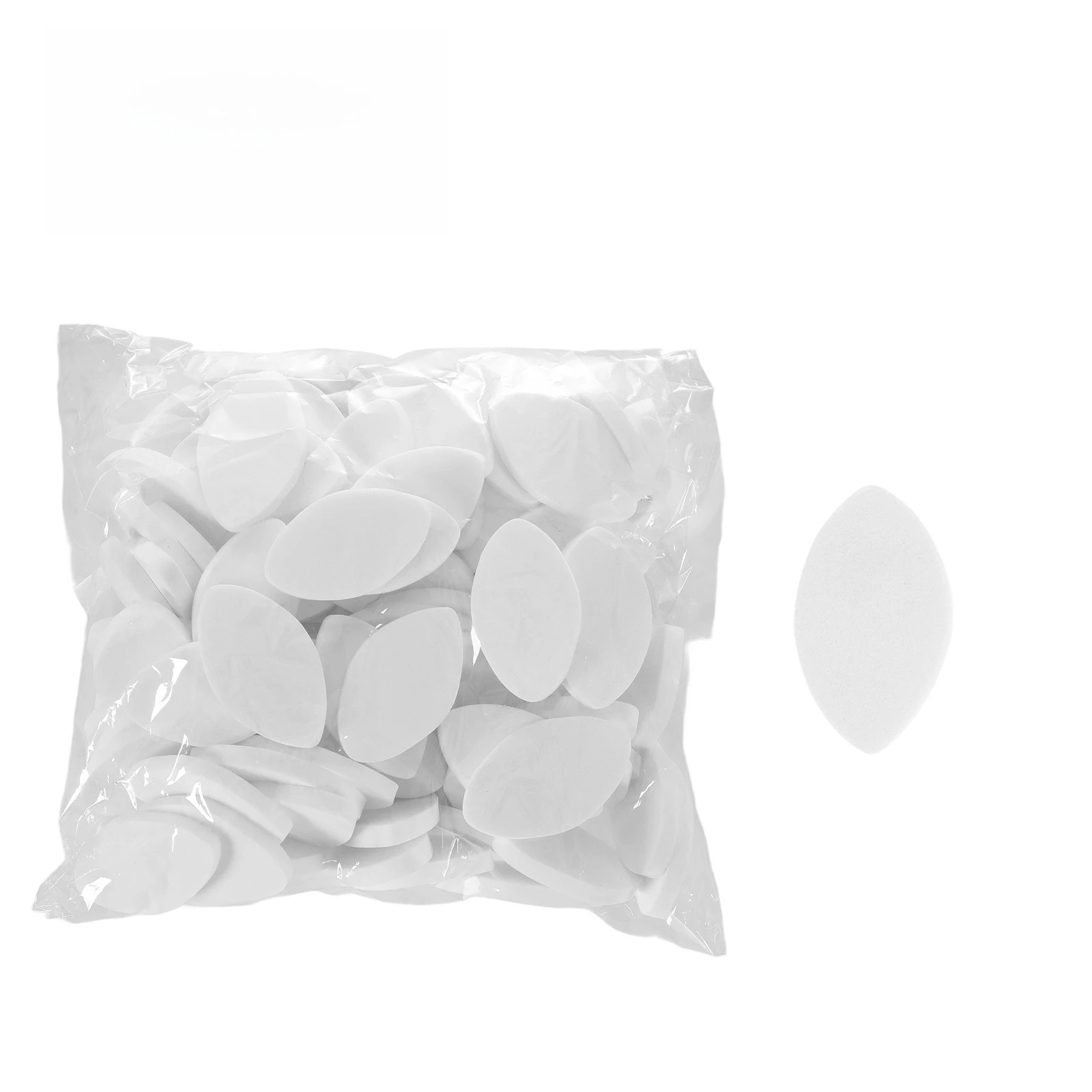 

Тренировочные губки в форме глаза, губки для практики ресниц, 100 шт., многоразовые тренировочные салонные мягкие практические инструменты для наращивания ресниц, 1 пакет