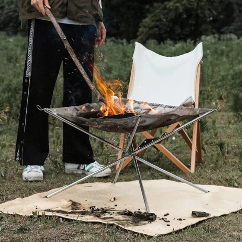 Outdoor Camping Fire Pit - Portable Fire Pit Durable Outdoor Camping