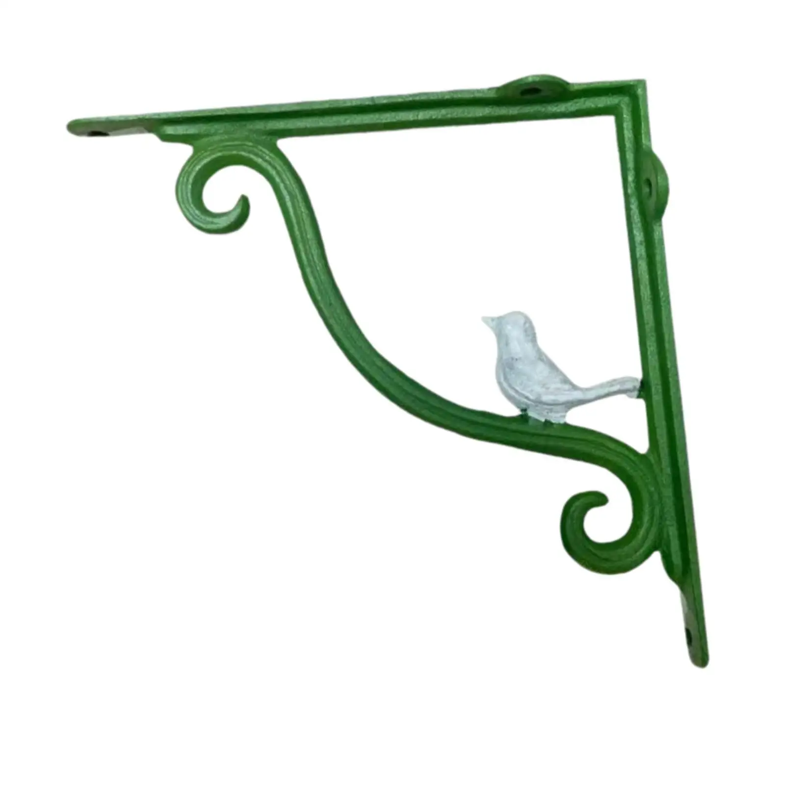 

Outdoor Garden Wall Mount Bracket European Style Decorative Hook Hanging Flower Rack for Windchimes Birdhouse Multifunctional
