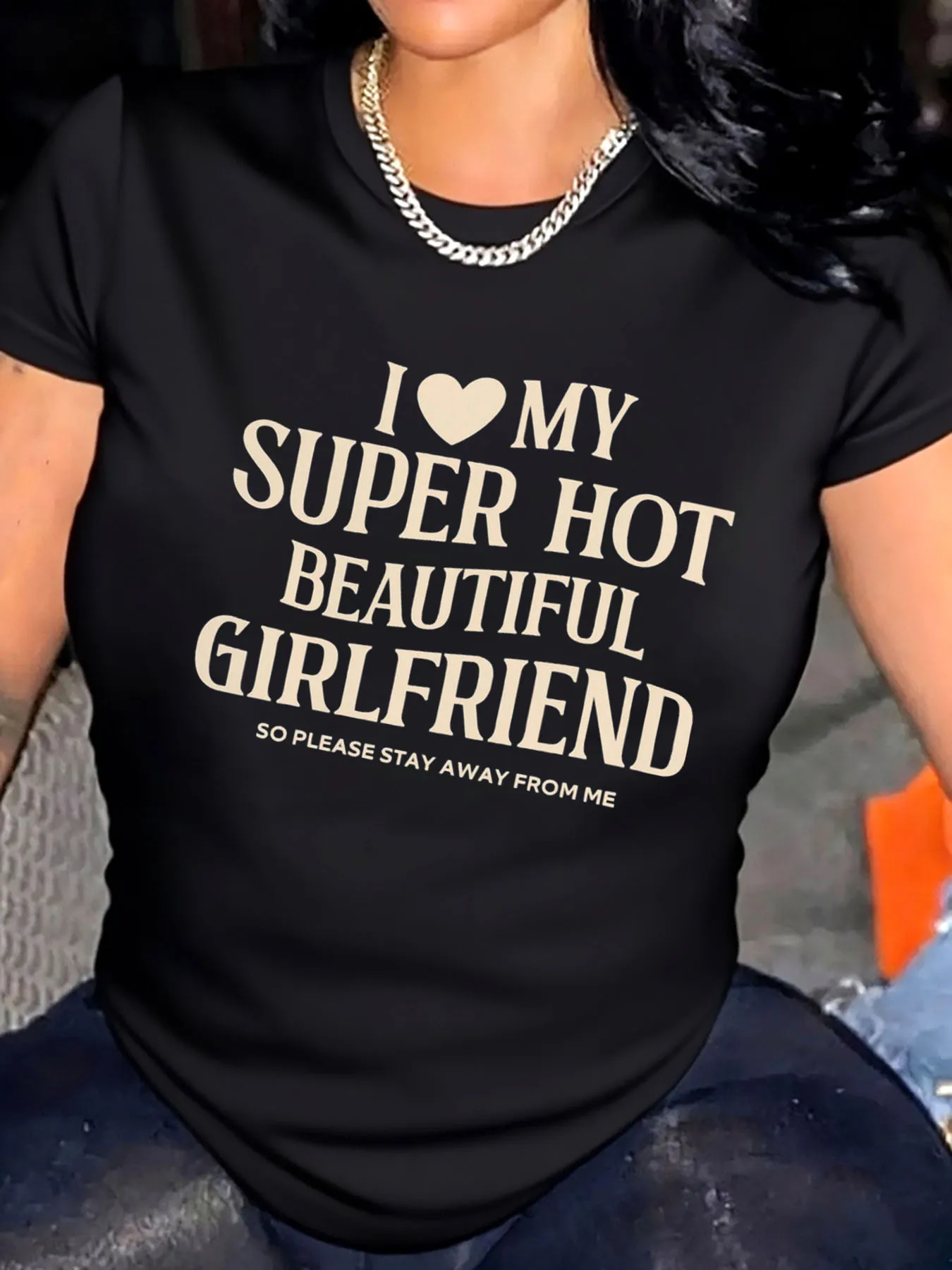 T-shirt grande taille pour femmes, imprimé cœur léopard, saint-valentin, pour l'extérieur