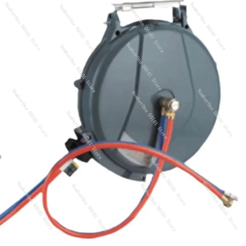 Foam Drum Automatic Retractable Dual Hose Reel Pneumatic Tool Water Air Mixed Car Wash Equipment Self Rewinding Pipe Roller
