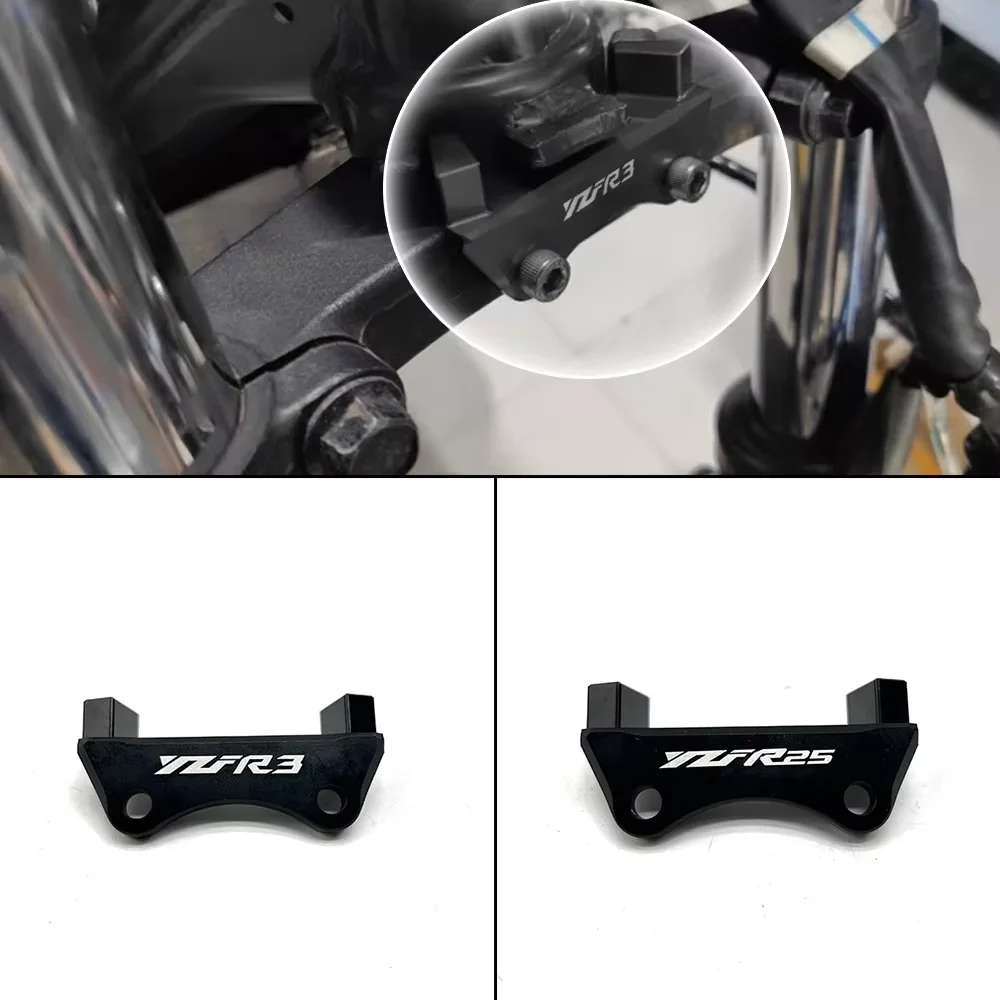 Motorcycle Accessories Steering Limiter Blocks Direction Stopper For Yamaha YZF-R25 YZF-R3 YZF R25 R3 2020 2021 2022 2015-2023