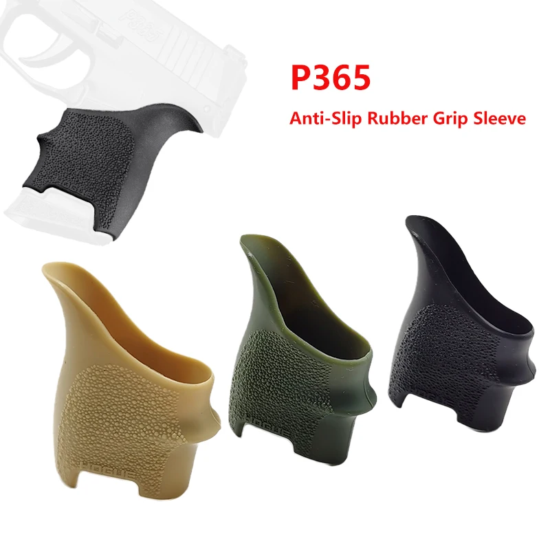 Tactical Rubber Pistol Grip Glove Non-slip Sleeve Anti-Slip Protect Cover Airsoft Hunting Accessories for G17 G19 P365