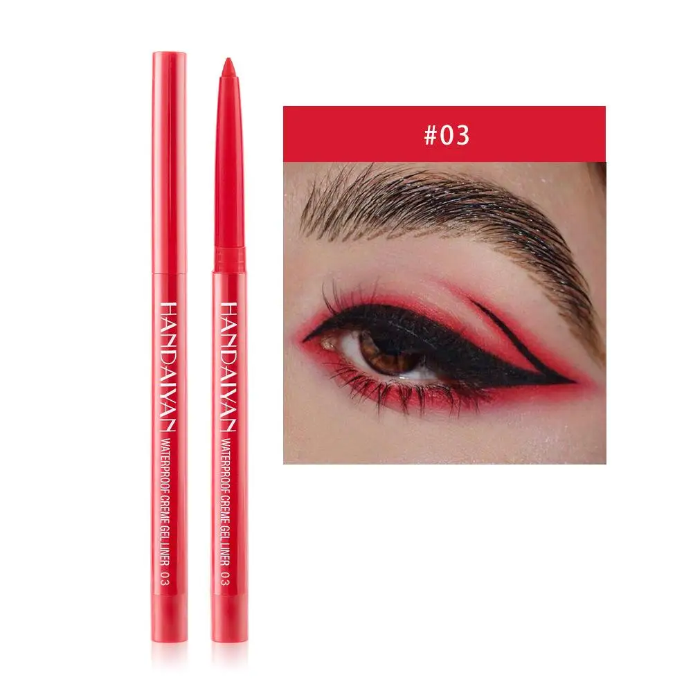 Korean Matte Eyeliner Gel Pencil Easy To Wear Colorful White Eye Color Women Pen Blue Makeup Yellow Eye 20 Liner Cream Cosm O5e6