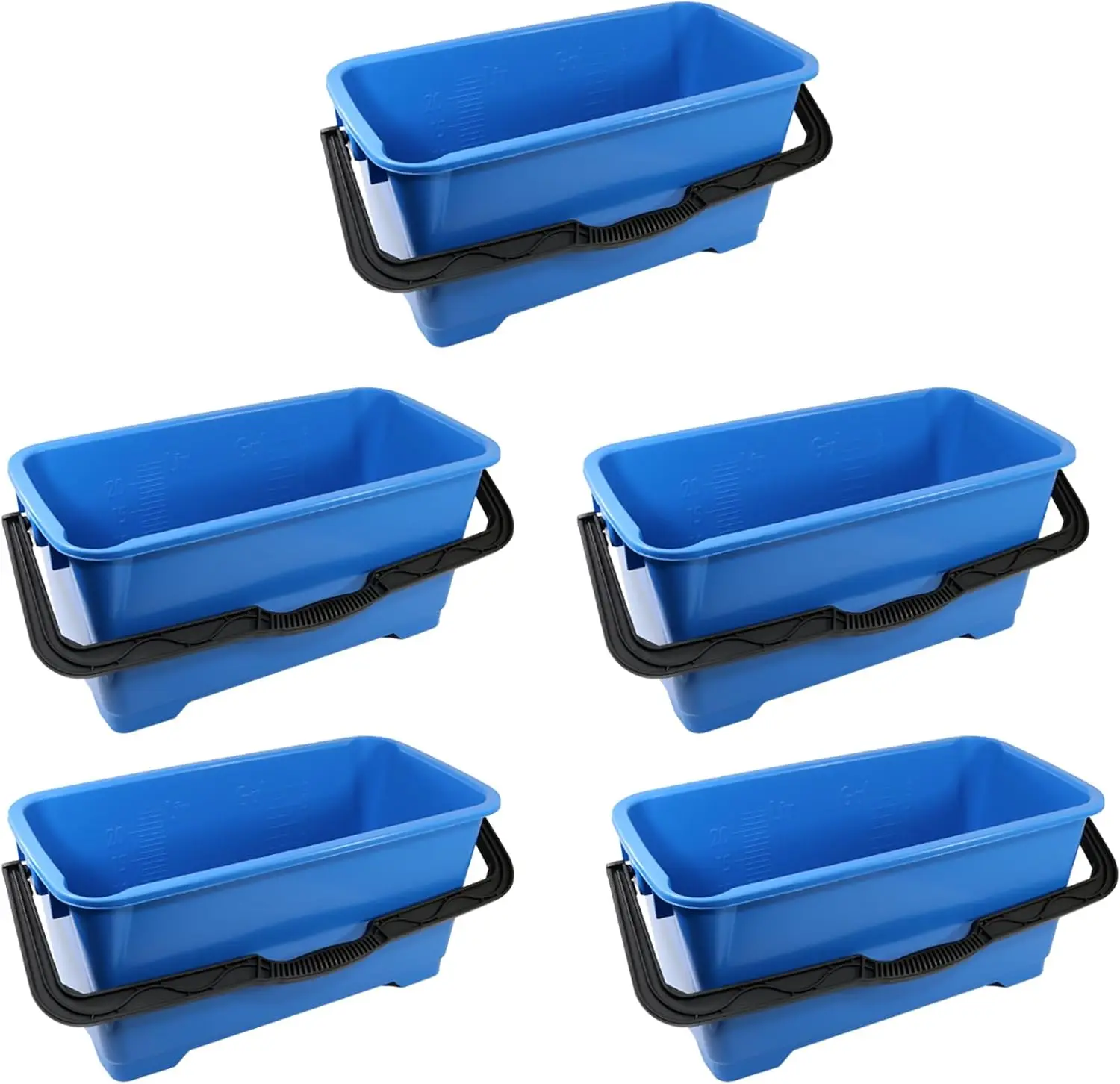 

Сверхмощное ведро для чистки, 6 галлонов, 5 шт., с носиками и удобной ручкой для напольного, окон, домашнего использования