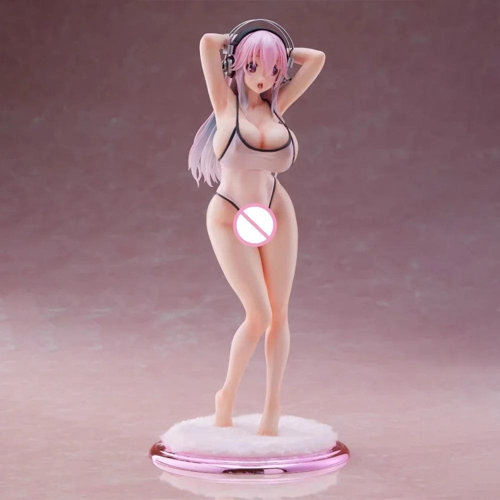 27cm Supersonico Figure Anime Sexy Beauty Swimsuit Girl New Kawaii PVC Model Sexy Girls Adult Cute Action Figure Gift Toys Game