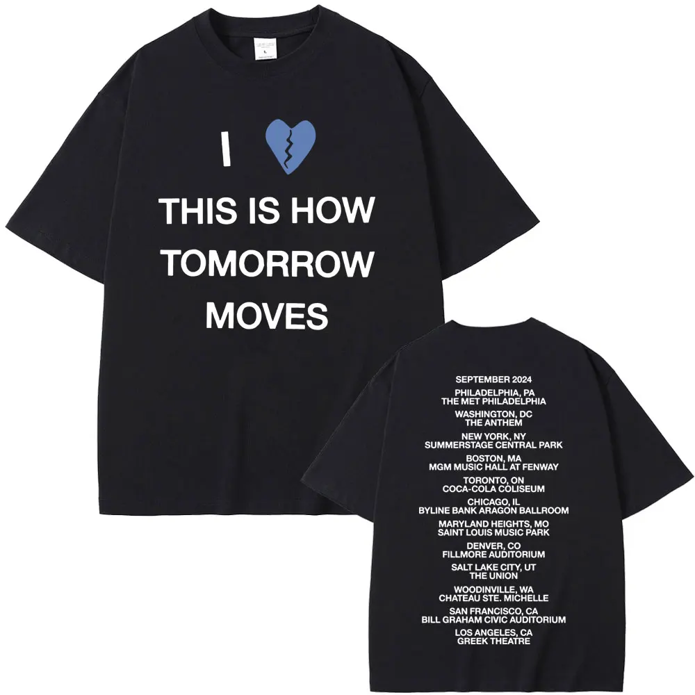 

I Love This Is How Tomorrow Moves Tour 2024 Beabadoobee T-shirts Men Women Fashion Oversized Tshirt Men's Casual Cotton T Shirts