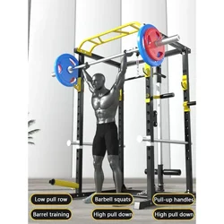 Smith Fitness Cage Multifunctional Frame-type Gantry Barbell Comprehensive New Household Comprehensive Training Squat Rack