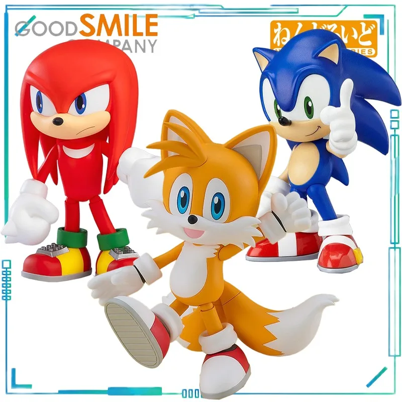 GSC genuino NENDOROID serie 214 Hedgehog Sonic, 219 nanogramas, 1267 Tars modelo móvil juguete colección de juguetes exquisitos