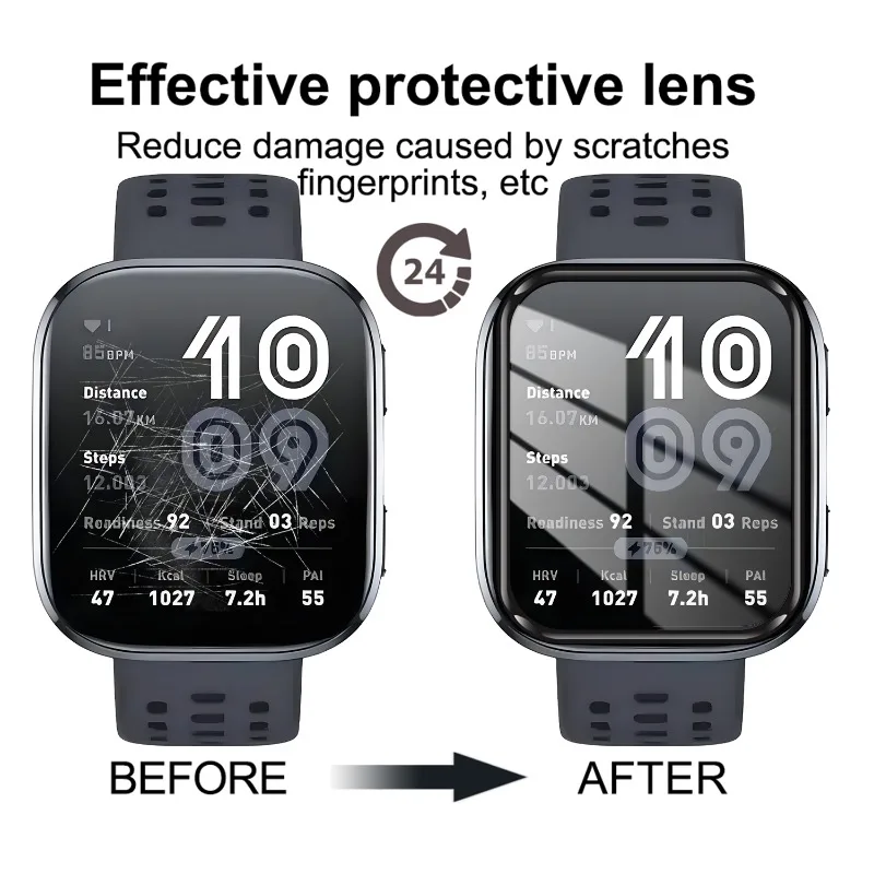 For Amazfit Bip 6 5 Smartwatch Screen Protectors Flexible HD Clear Protective Films for For Amazfit Bip 6 5 Smart Accessories