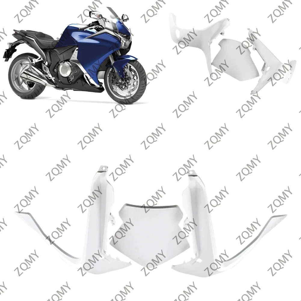 

VFR 1200 Motorcycle Front Upper Nose Cowl Fairing Cover For Honda VFR1200 2010 2011 2012 2013 Injection Mold ABS Unpainted White