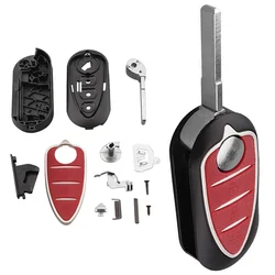 Carcasa para llave remota de coche de 3 botones compatible con Alfa Romeo Mito / Giulietta 159 GTA