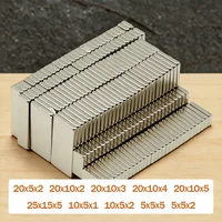 Imán Superfuerte N35, Bloque Magnético de Neodimio NdFeB, Potente Imán de Neodimio, Imanes para Refrigerador ﻿   20x10x2 5x5x5 20x10x5 mm