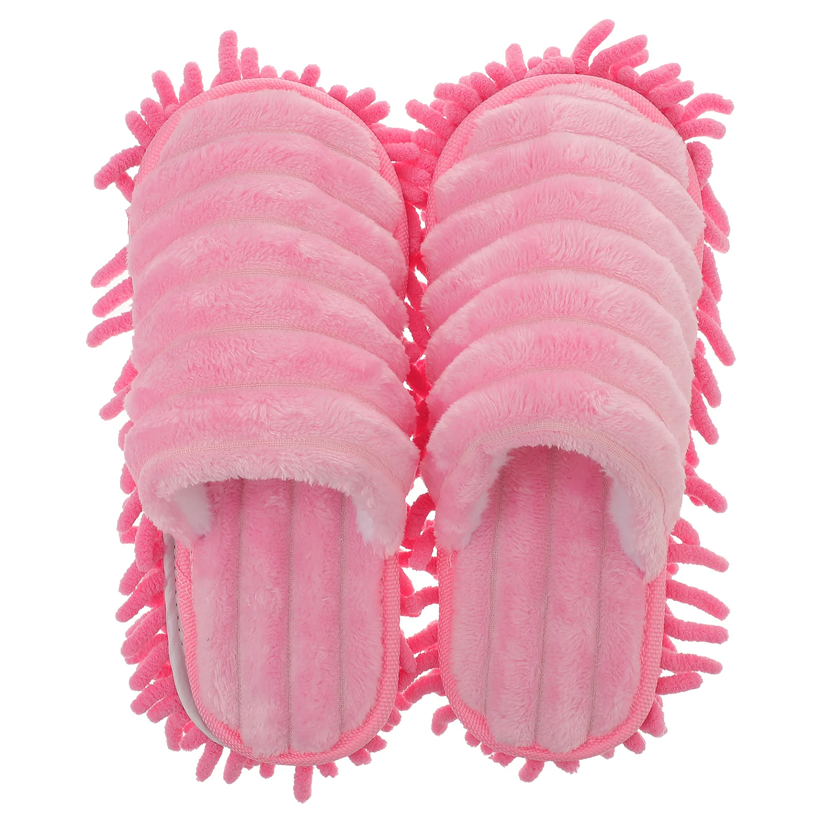 House Slippers Microfiber Fall to The Ground Floor Cleaning Mop Pink Men and Women