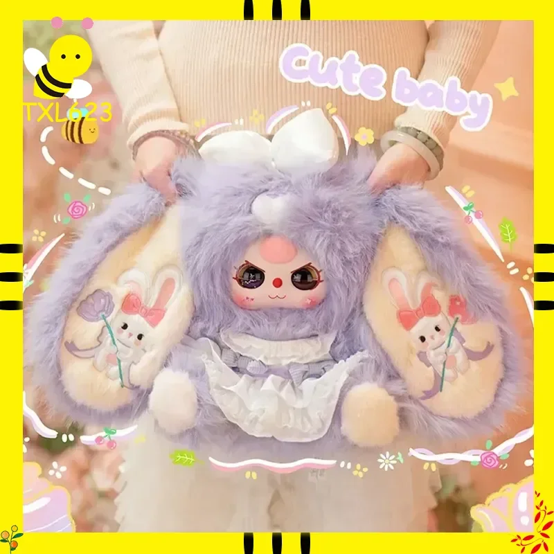 

Плюшевая серия Baby Three Lily Rabbit Town V5 400%: Мягкая кукла с большими ушами, милые настольные украшения, коллекционный подарок, таинственная коробка