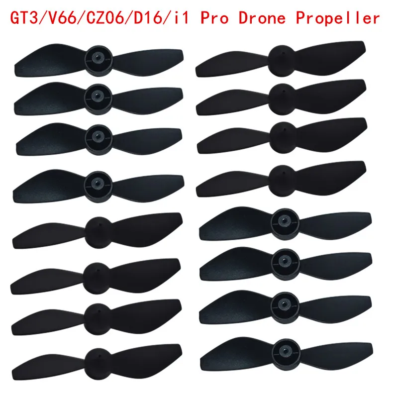 Paletas de hélice originales para Dron GT3/V66/CZ06/D16/i1 Pro, accesorios de repuesto para Dron RC, hoja de hélice negra, 1-5 juegos