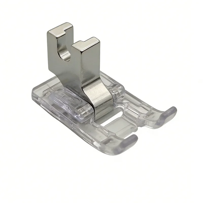 Clear Plastic Satin Stitch Foot Low Shank Applique Presser Foot Compatible with Singer Janome Brother Home Sewing Machines