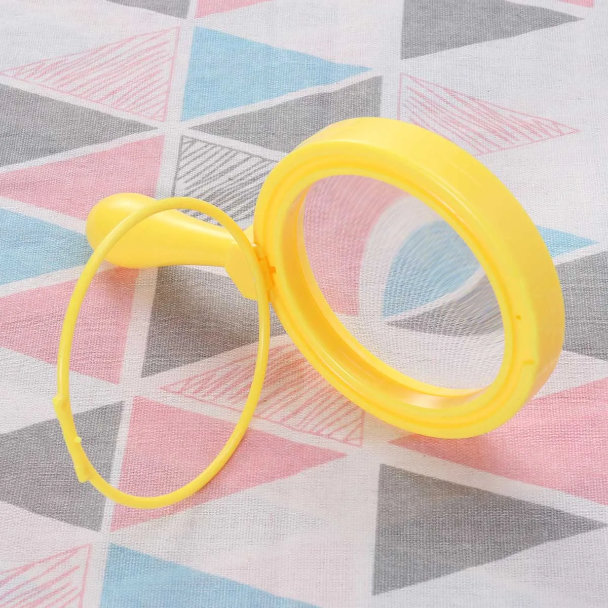 

Portable Kids Magnifying Glass Durable Yellow Handle Magnifier for Nature Exploring Enhancing Observation Skills