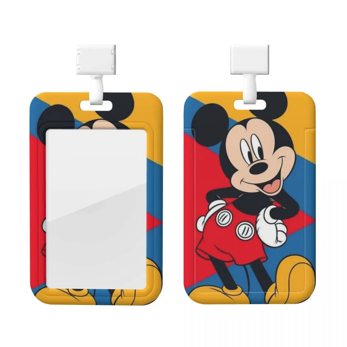 

Custom Neck Lanyard Card Holder Mickey Mouse Card Badge Holder For Subway Bus Bank Card Lanyard Credential Badge Holder