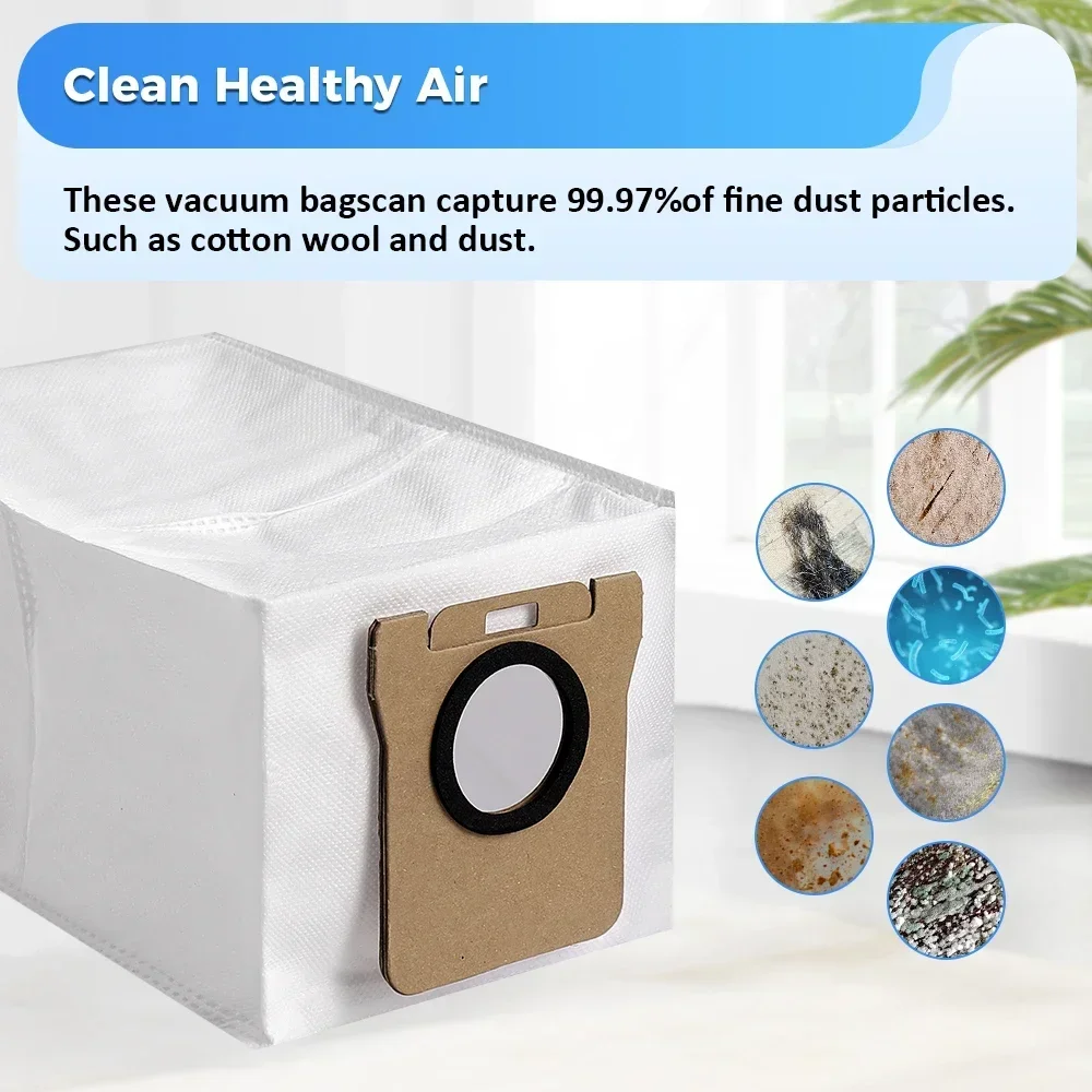 Dust Bag Mop Cloth Set for Xiaomi X20 Plus X20 Max X10 Series Mijia M30S M40 Dreame L10 Ultra L20 Ultra L30 Ultra Replacement view 4