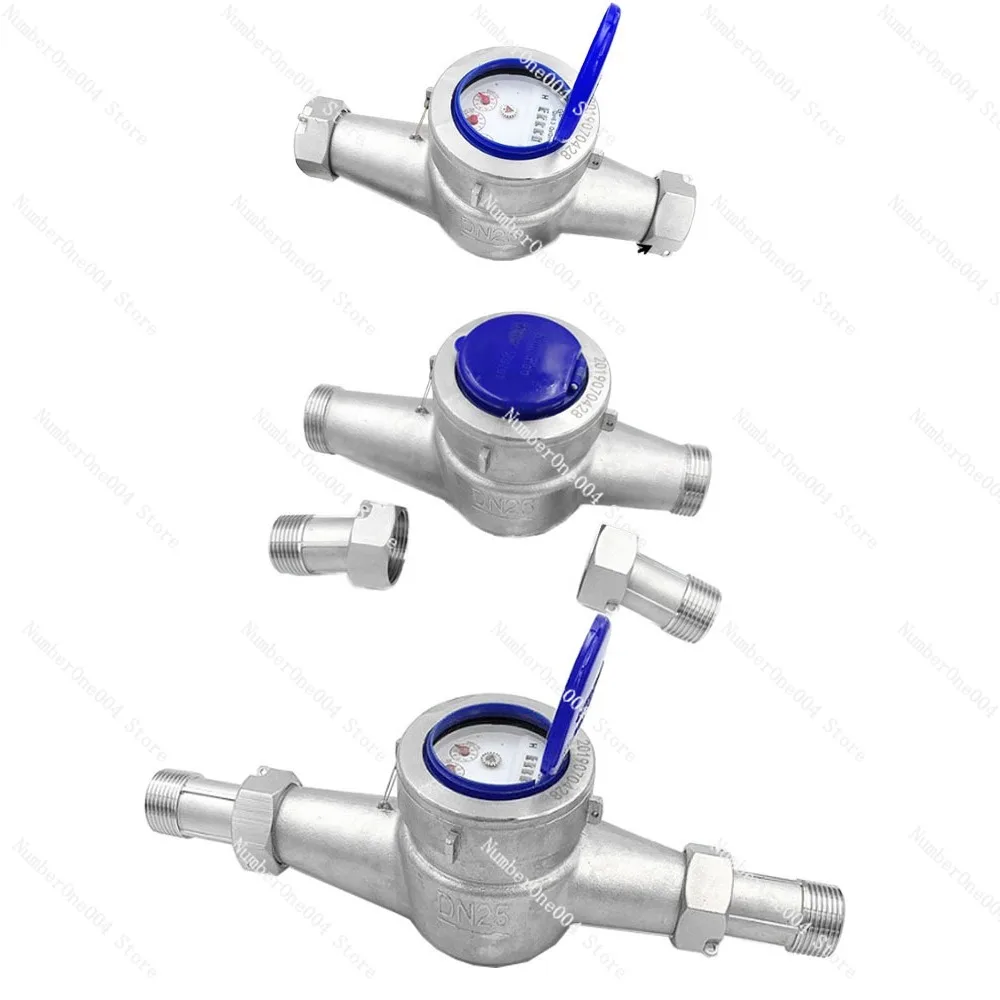 

Water Meter Household Tap Water Rental Room Hot and Cold Thread Flange Industrial Corrosion Resistance 4 Points 6 Points 1 Inch