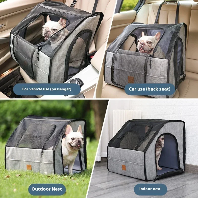 Pet Carrier Travel Safety Carrier Bags for Pets Dog Soft-Sided Carrier for Large Dogs Portable Car Seat Kennelm dog accessories