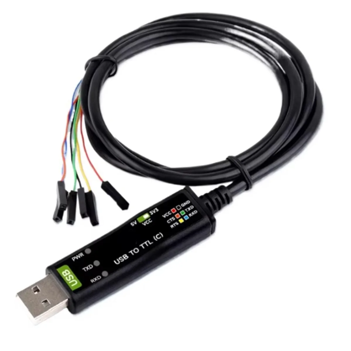 DTD2108-HOT-Industrial Grade USB to TTL(C) Serial Cable 6PIN Loose-Head Interface Original FT232RNL Protection Circuit