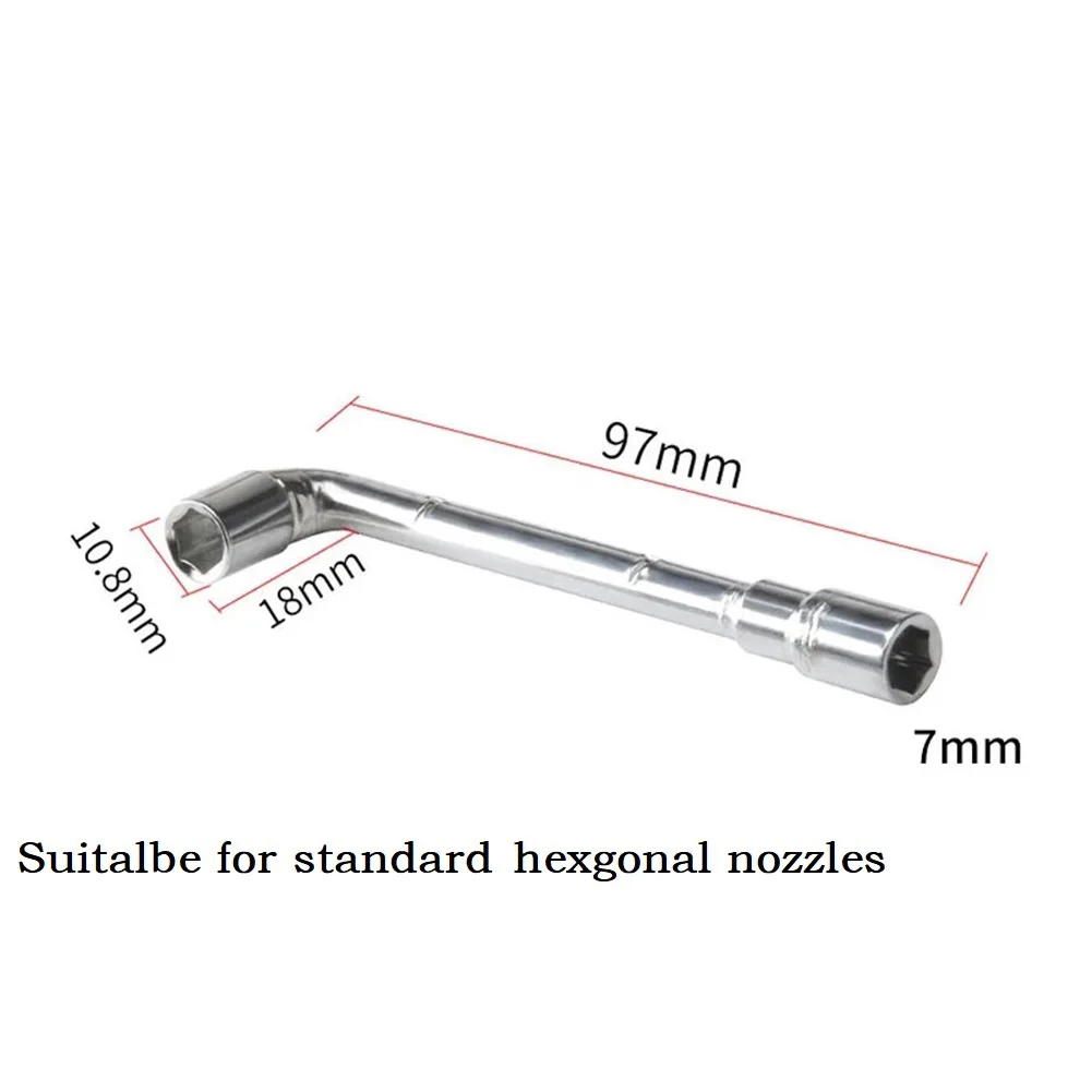 1pc 6mm 7mm Sechs kant schlüssel l-förmige Schrauben mutter Schraubens chl üssel hülse Wartungs werkzeug Hülsens chl üssel für ender 3 mk8 Düsen drucker werkzeug – Detail 6