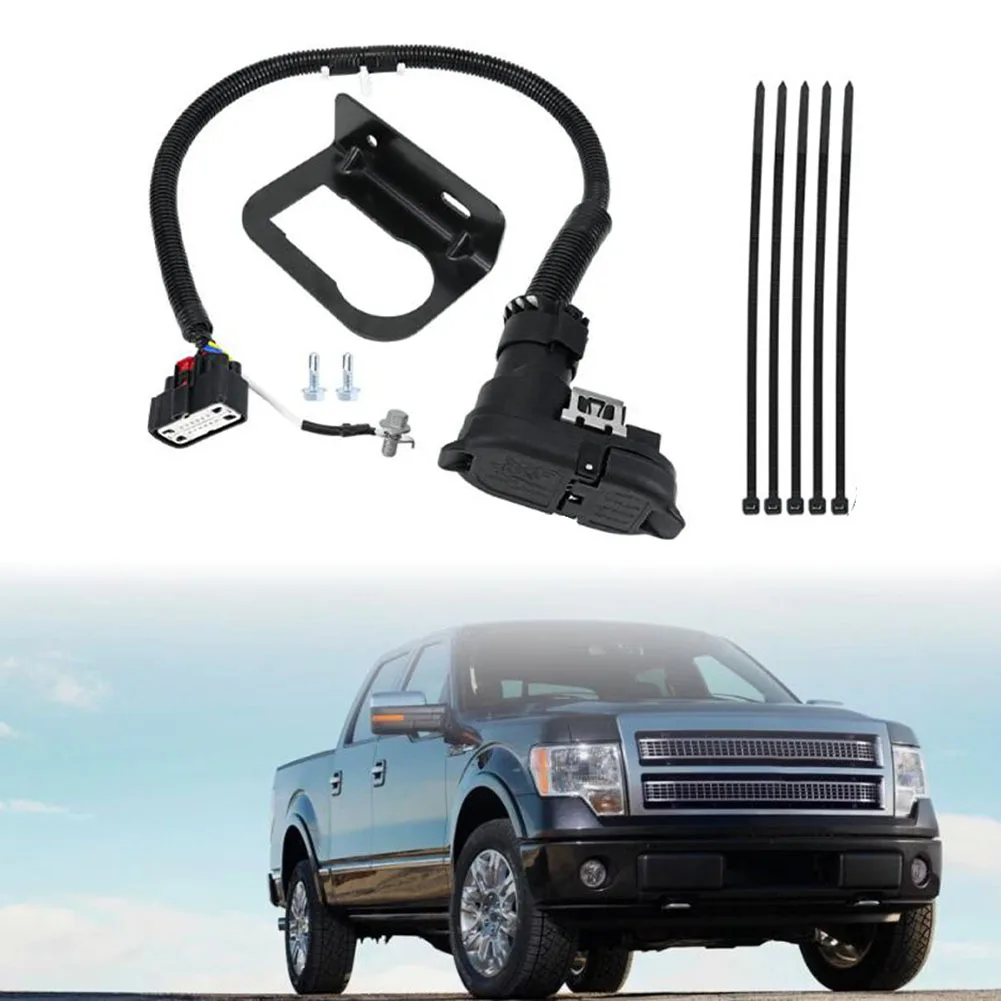 

Rear Bumper Trailer Tow Harness Kit Socket Connector Harness For Ford For F-150 2009-2014 9L3Z-15A416-A Exterior Accessories