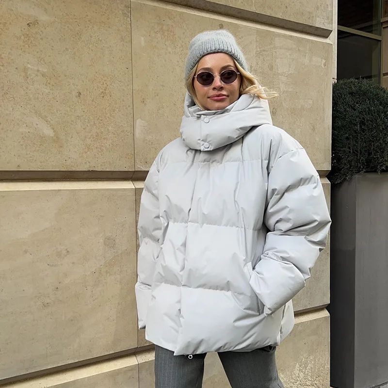 

2025 Cotton Jacket Autumn Winter Cotton Coat Women Loose Cotton Jacket Loose Coat Top