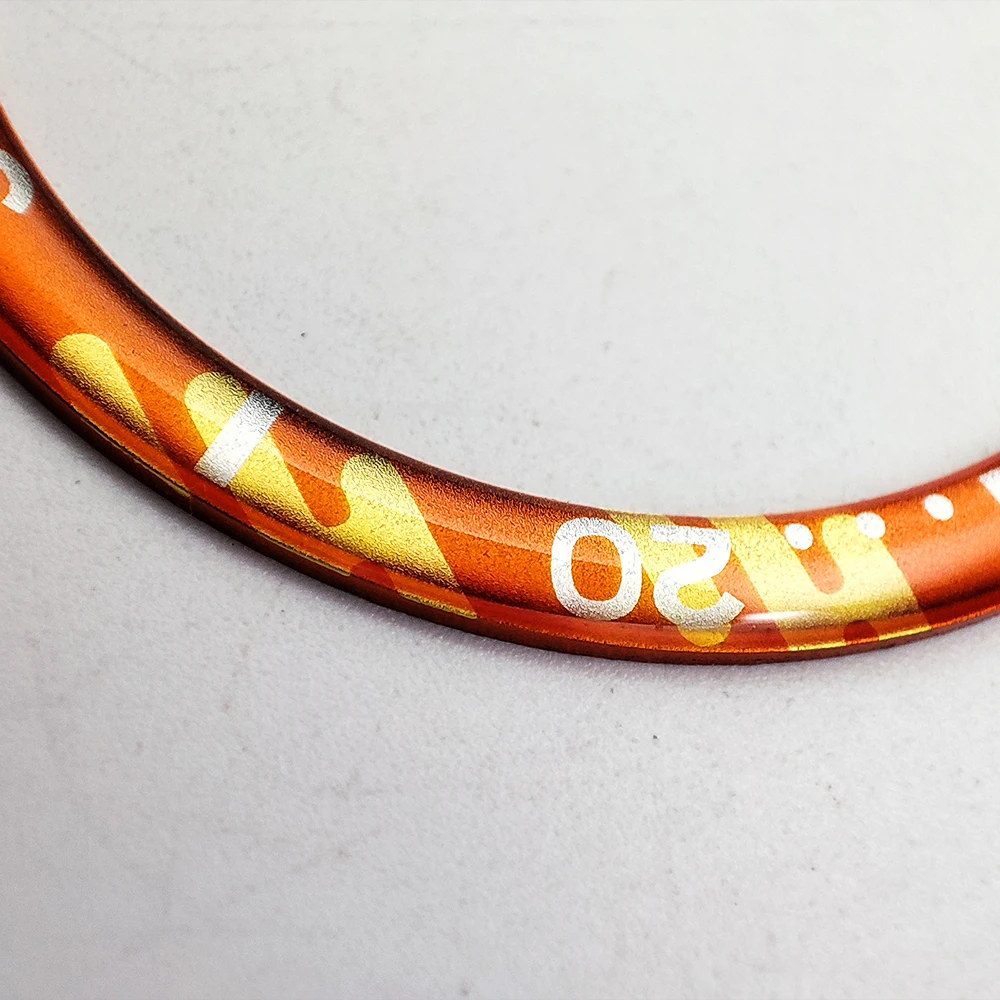 Boîtier de lunette en alliage d'aluminium époxy de 38mm, dernière Modification d'horloge, accessoires de montre de haute qualité, ensemble de bagues, perles lumineuses à la mode