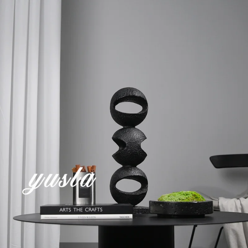 Simple modern living room TV cabinet, floor-standing entryway cabinet, model room, villa, hotel
