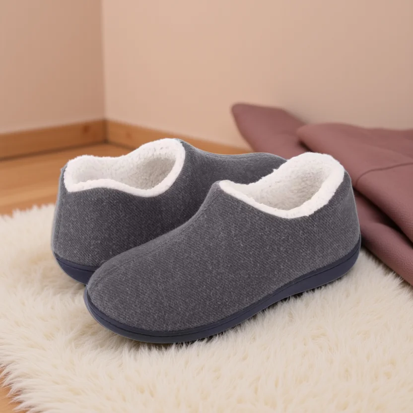 memory foam cotton on mens slippers