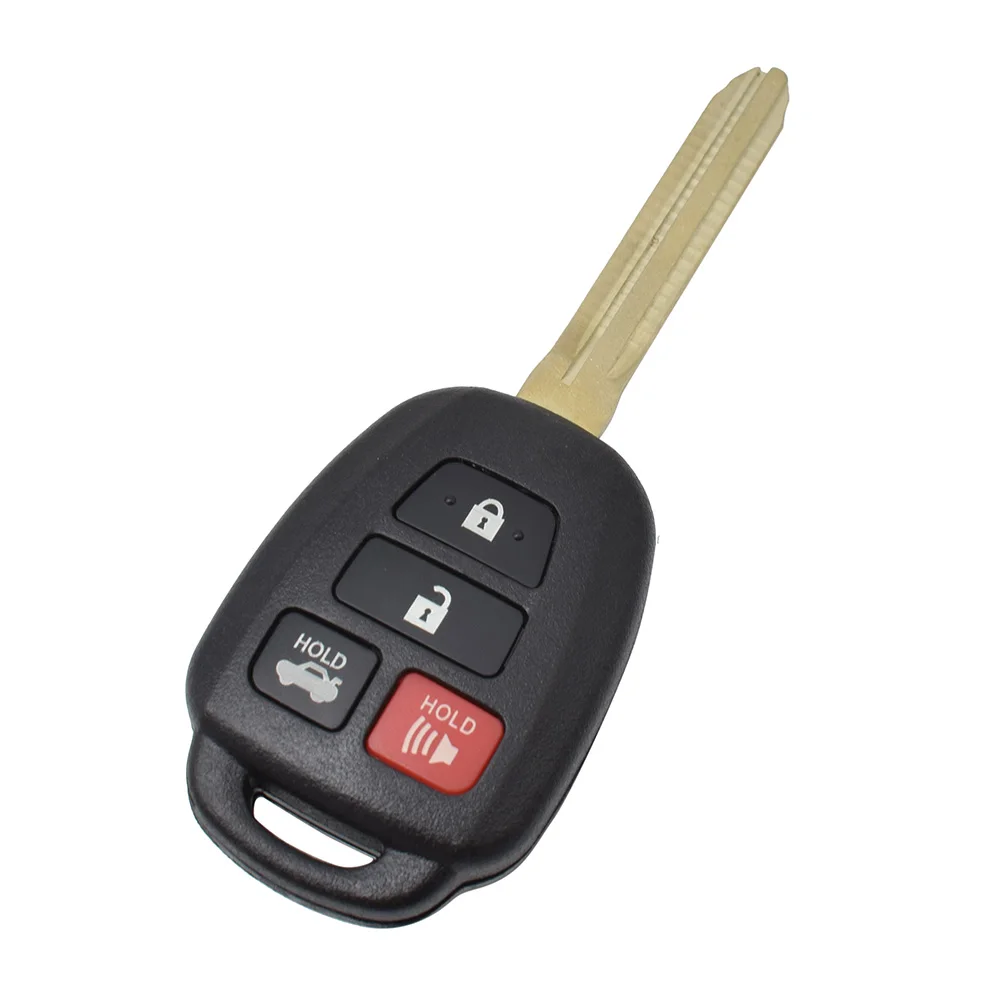 4 Buttons Key Remote Fob Shell For Toyota Camry Corolla Prius Highlander RAV4 Vios Yaris Tacoma Sequoia Tundra 2018 2019