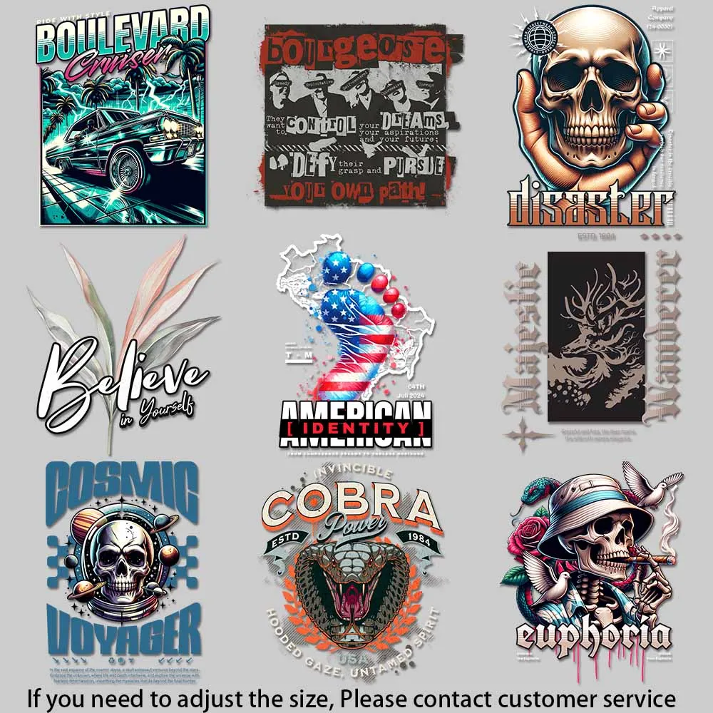 Enigma Angel Skull Art Cosmic Voyager Skull Art Iron-on Transfers for Clothing Trendy Clothing Graphics DIY Decoration