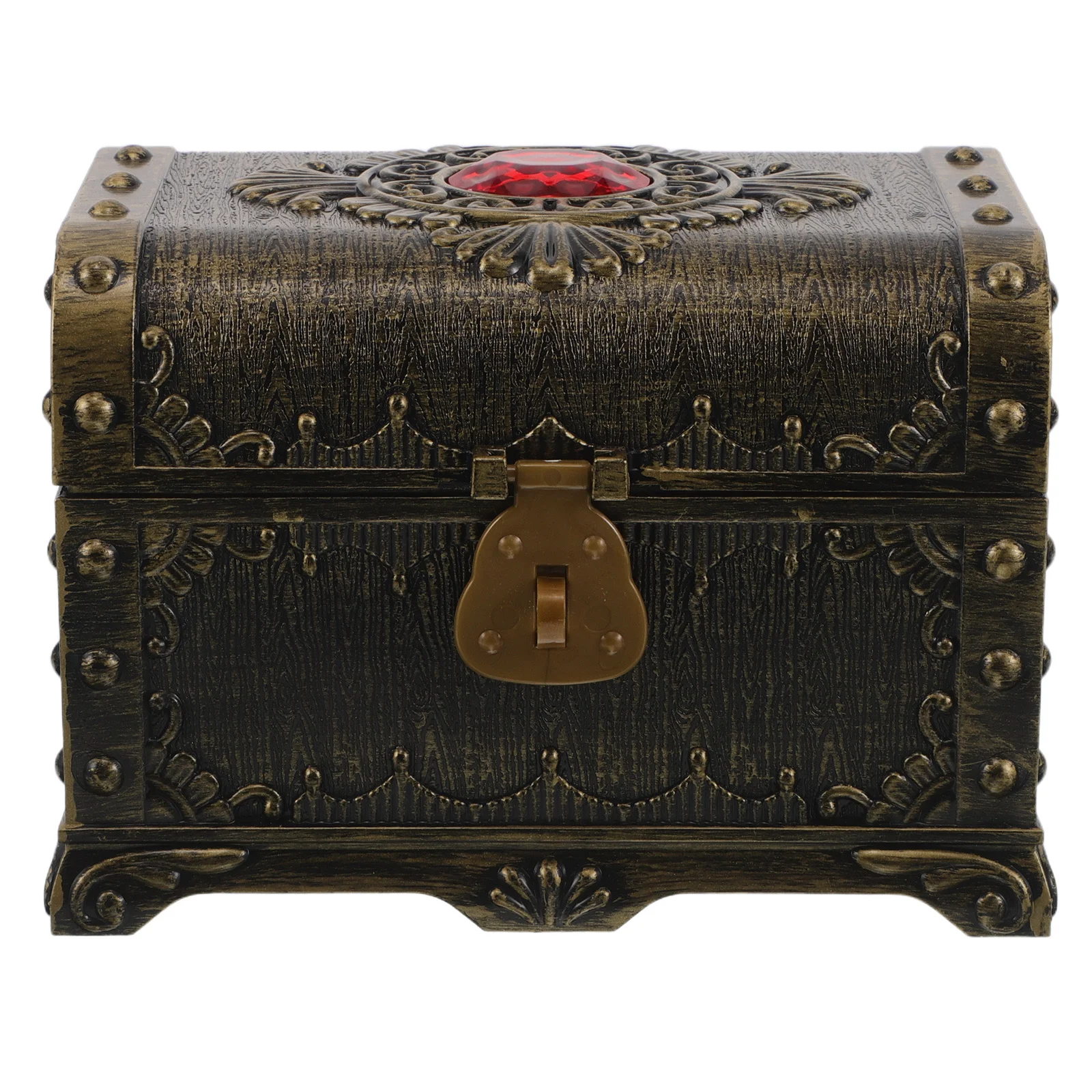 خمر القراصنة صور جذع 5.5X3.85X3.73 بوصة قابل للقفل البلاستيك الكنز الصدر للأطفال تخزين مغامرة اللعب منزل مكافأة #4