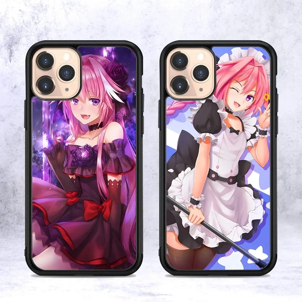 Astolfo anime girl Phone Case Silicone PC+TPU Case For iPhone 14 11 12 13 Pro Max 8 7 6 Plus X XR Hard Fundas