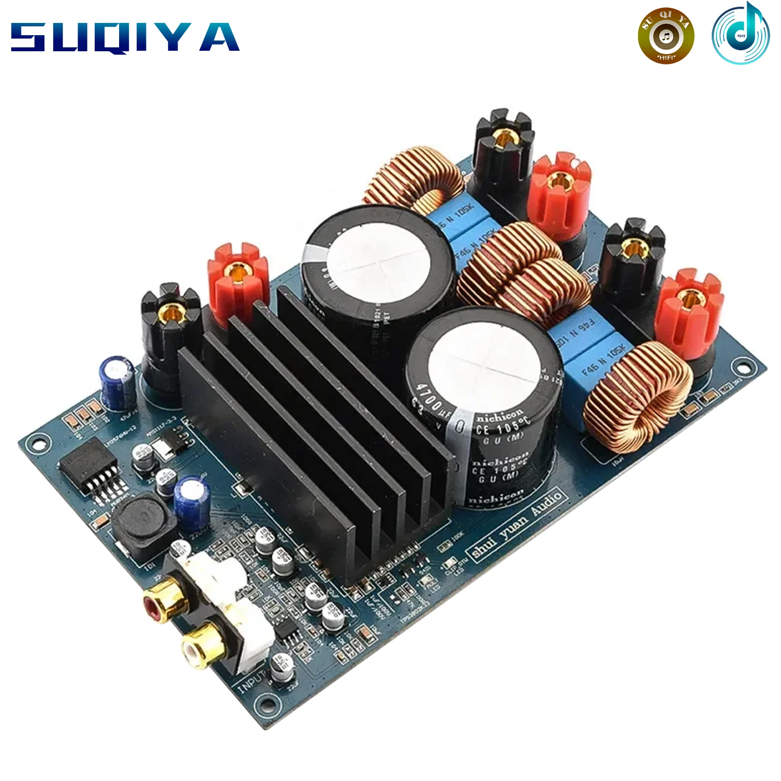 Latest TPA3255 300W*2 Class D Digital Amplifier Audio Board HIFI Stereo Power Sound Amplifier DC48V Home Theater Mini Amp