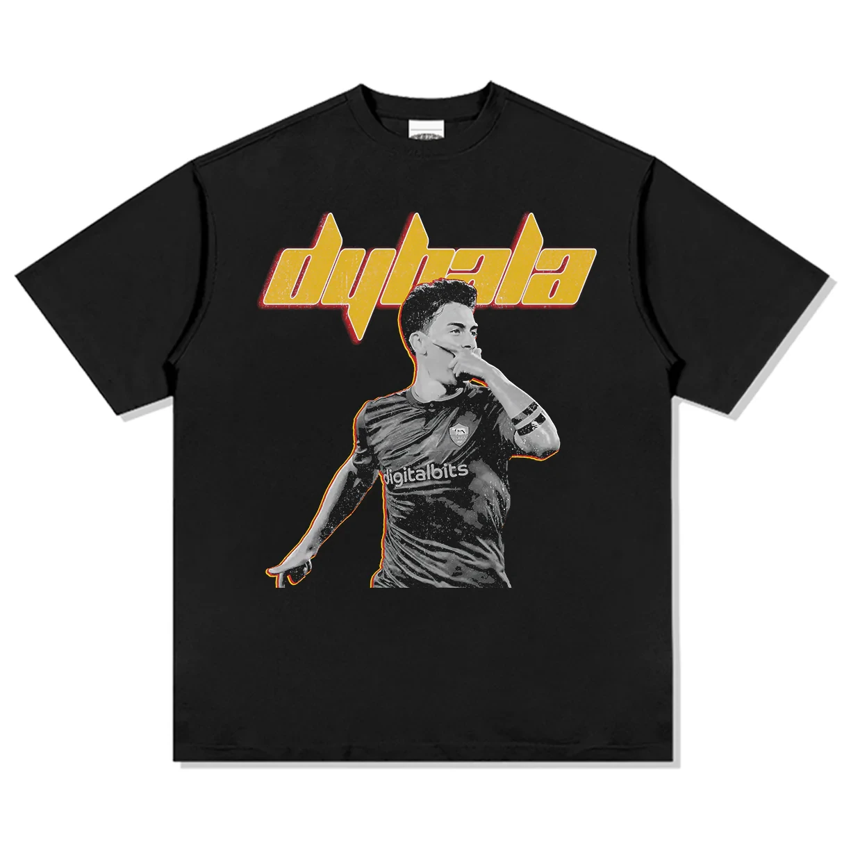 Paulo Dybala, camiseta 100% de algodón para hombre, camiseta de fútbol de Roma, camiseta conmemorativa, top de manga corta de gran tamaño Unisex para mujer de verano