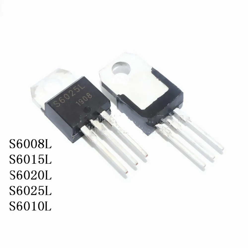 5PCS S6008L S6010L S6015L S6020L S6025L S8015L S8020L S8025L TO220 Unidirectional Triac TO-220